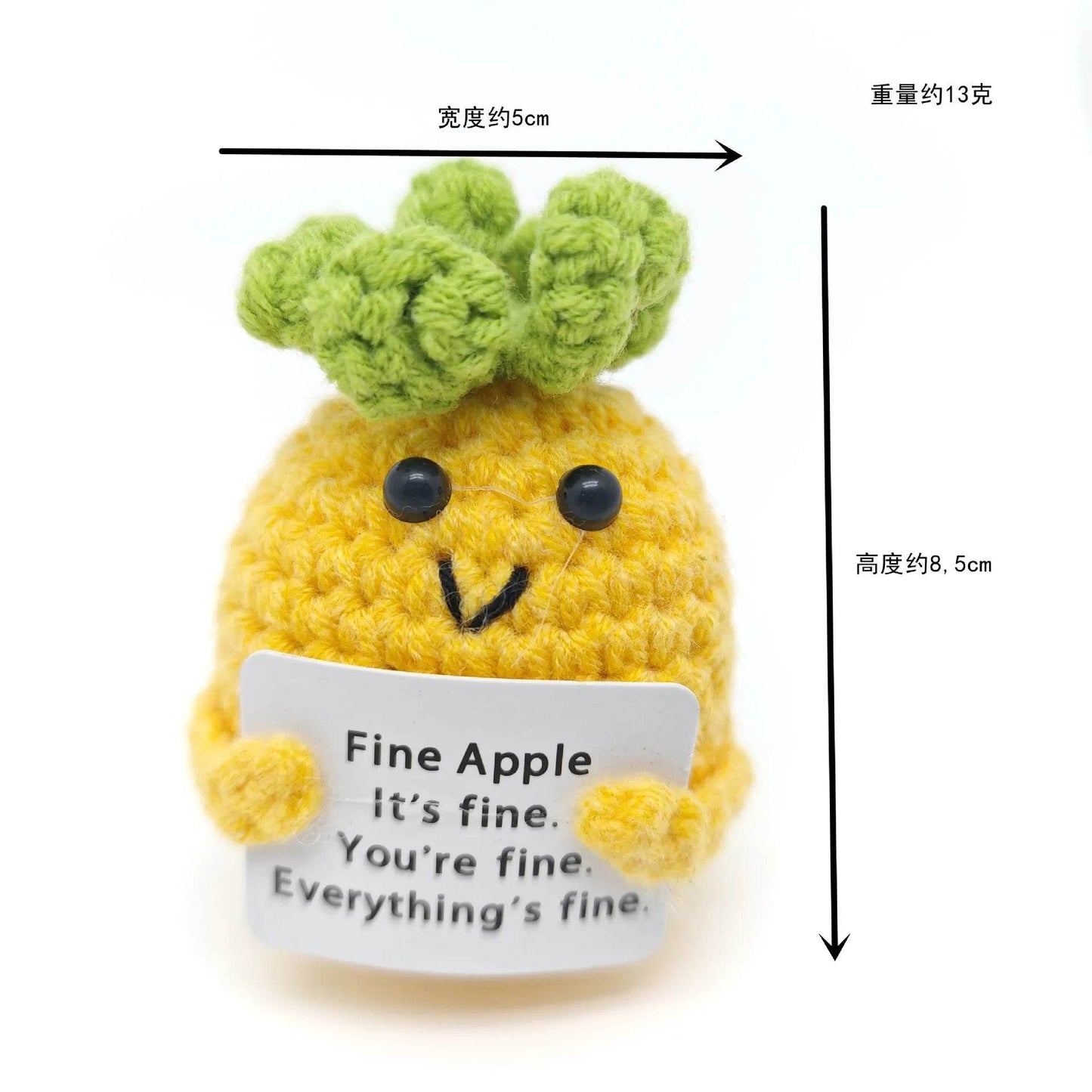 Funny Positive Crochet Dolls Emotional Support Gift for Mom Friend Home Party Office Desk Decoration - ToylandEU