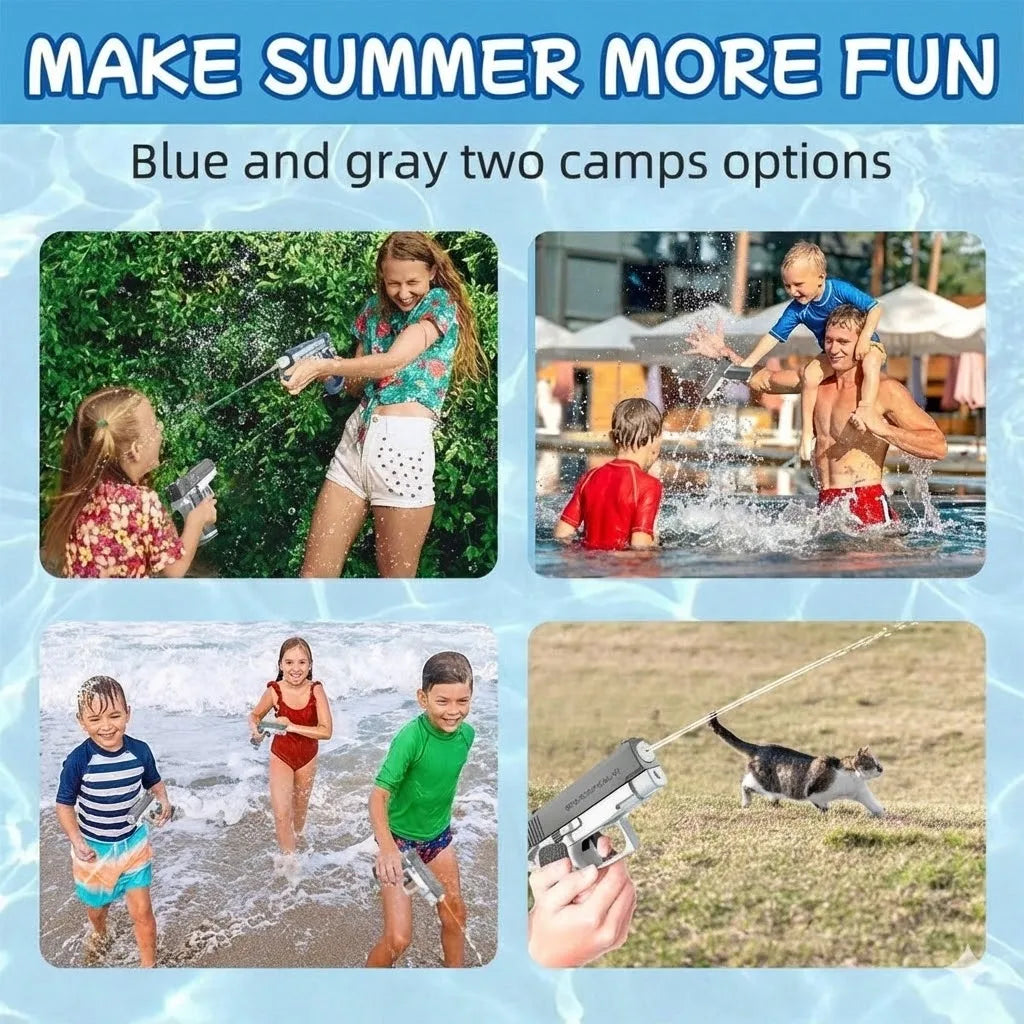 Manual Water Gun With 32 Foot Range For Outdoor Fun