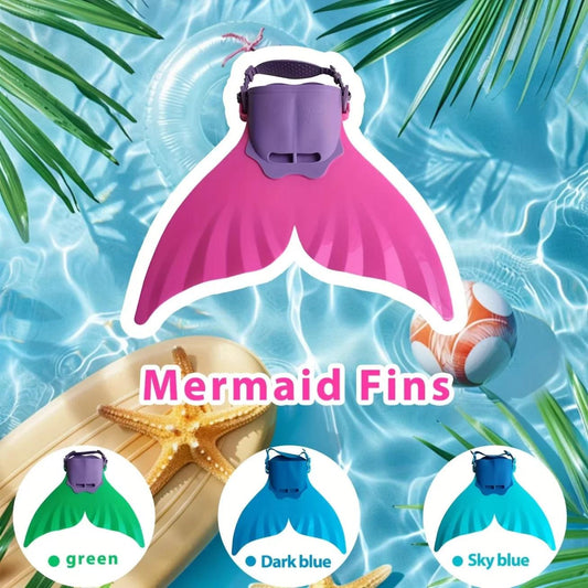 Kids Mermaid Fin Monofin | Silicone Fins | Two Types Included | Pink