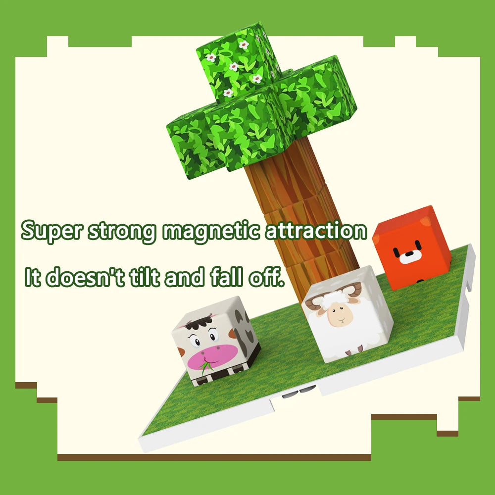 Magnetic Building Block Set | Micro and Large Blocks | Brand SIBEIJIA | Ages 3-6