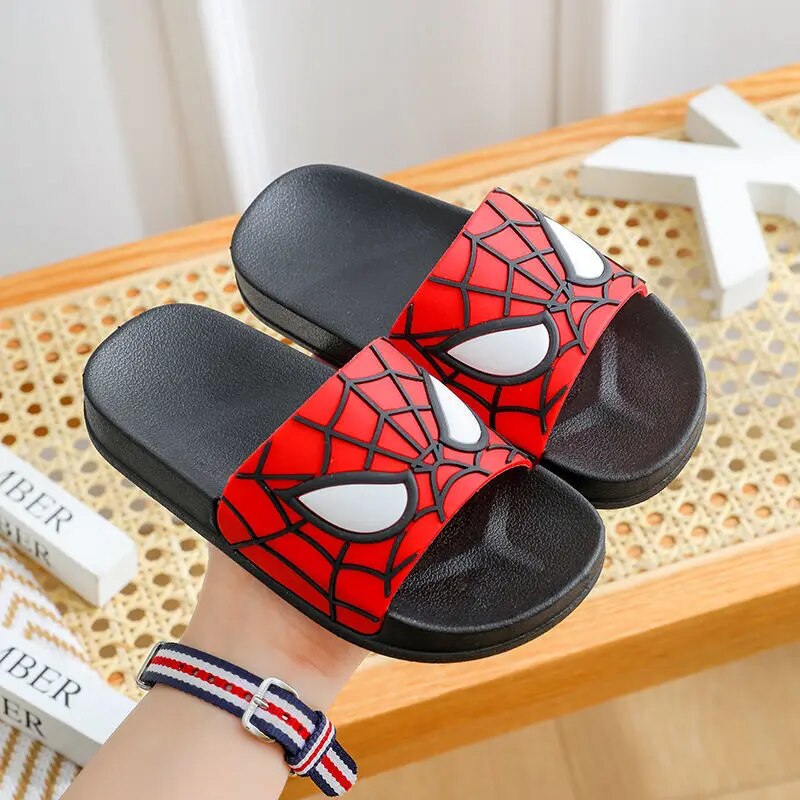 Spiderman Summer Beach Slides for Kids - Non-slip Bathroom Slippers