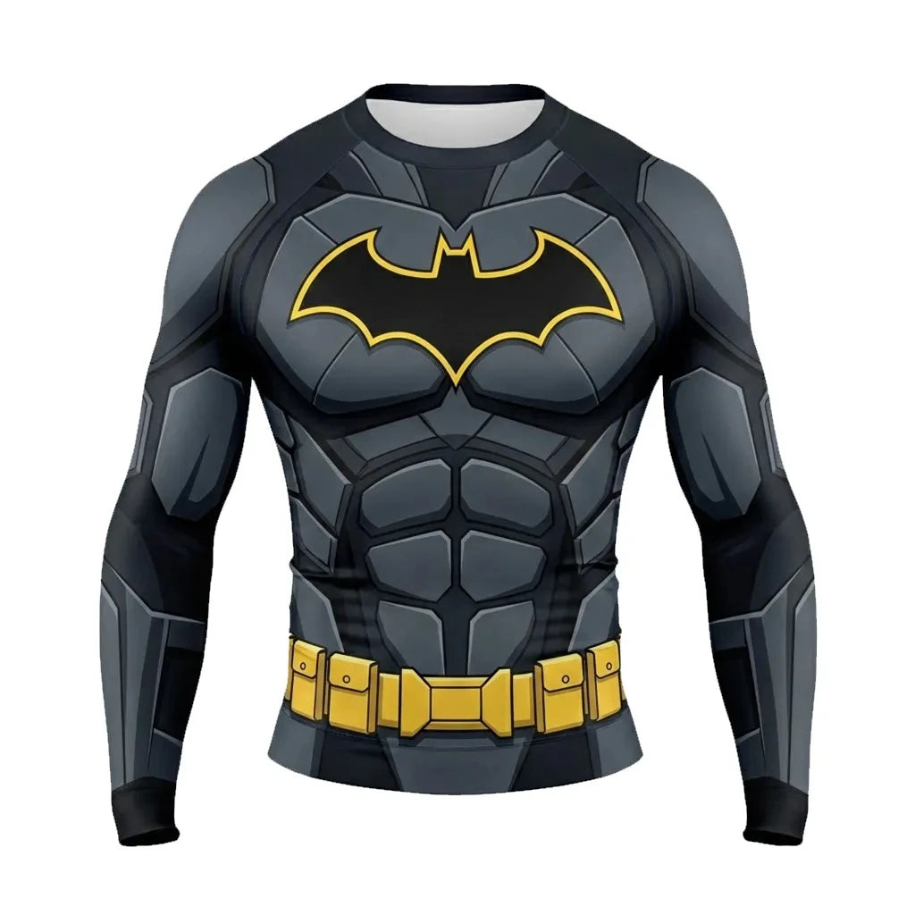 Batman 3D Printed Breathable Quick Dry Long Sleeve T Shirt