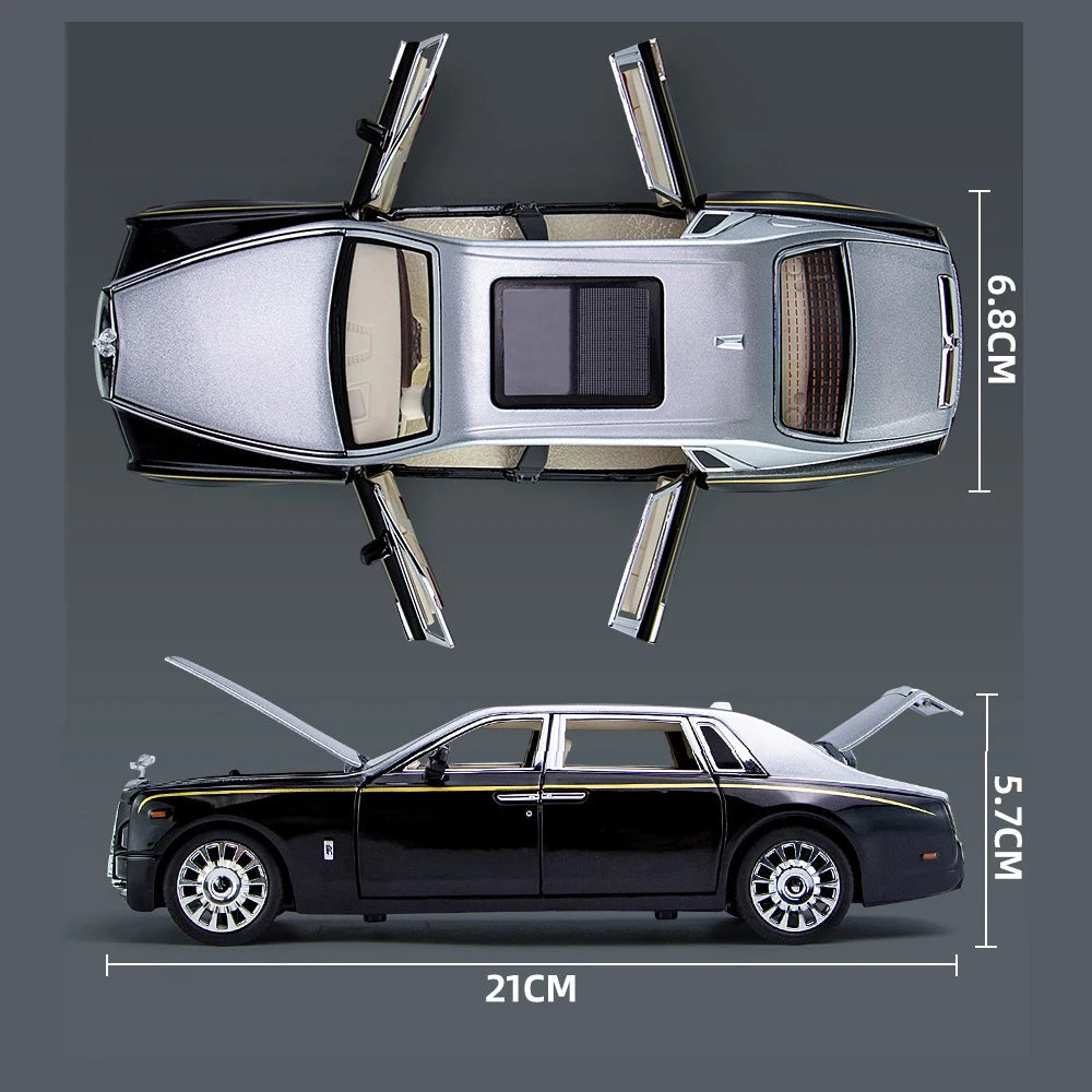 1:24 Rolls-Royce Phantom Zinc Alloy Diecast Toy Cars Model Simulated Toyland EU