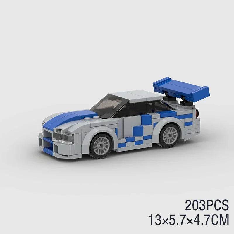Moc Speed Champions AE86 Cars Racers Building Blocks Set - ToylandEU