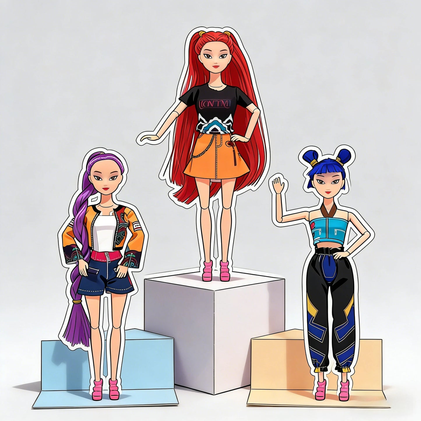 Anime Figure Lumi Mila Deluxe Cosplay Doll Gift Set