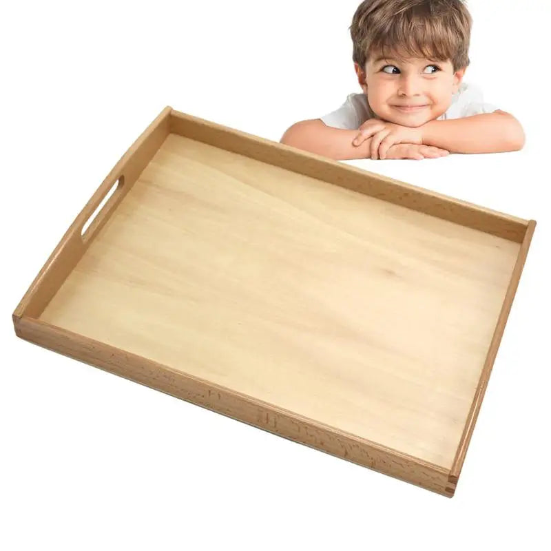 Montessori Wooden Activity Trays - Perfect for Crafts & Learning