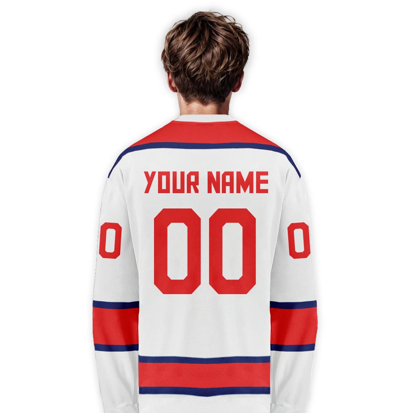 Customizable Norway Ice Hockey Jersey for Men, Women, Youth & Kids - Personalized Team Shirt with Name & Number