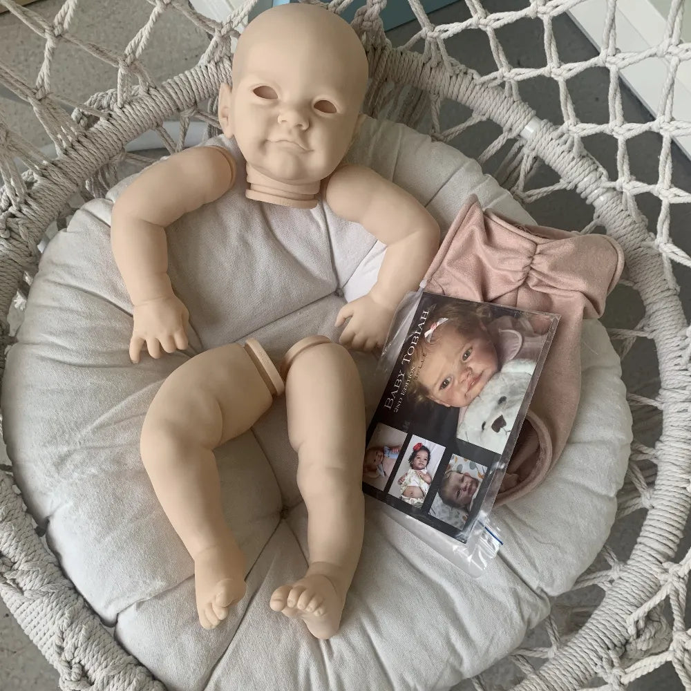 23-inch Unfinished Silicone Reborn Doll Kit for DIY Projects