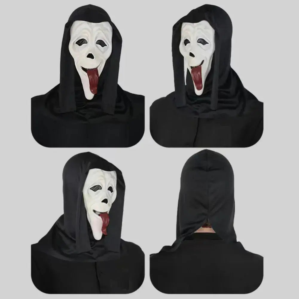Halloween Cosplay Screaming Horror Props Mask, Breathable Skeleton Mask Horror Party Halloween Role-Playing Props - ToylandEU