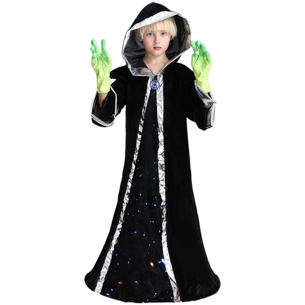 Cosmic Alien Adventure Costume for Kids - Unisex Halloween Fun