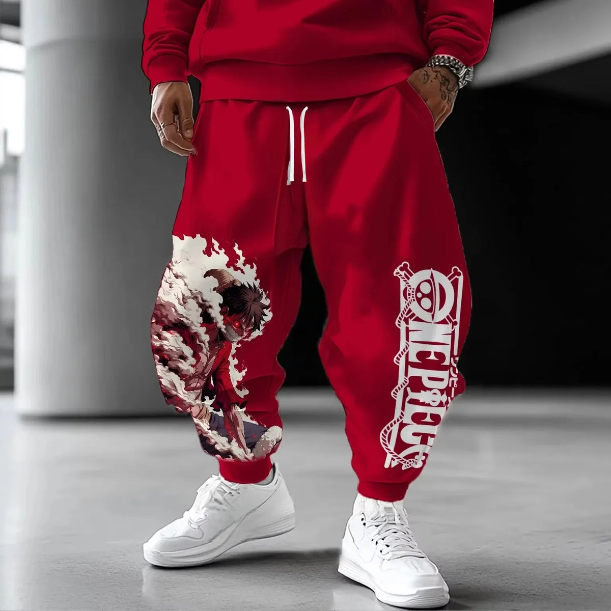 Men's Anime Joggers | Zoro Cartoon Print | Polyester Fabric | Summer Streetwear
