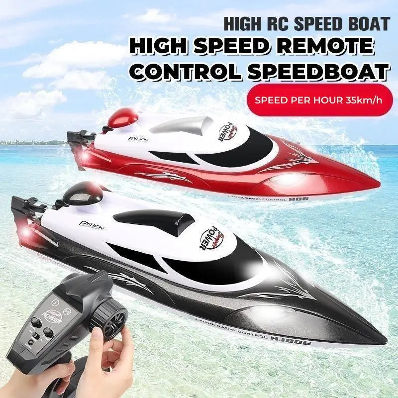 High-Speed Remote-Controlled Electric RC Boat - New HJ806, 35KM/H