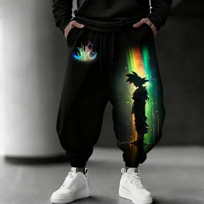 Pants | Dragon Ball Goku Shenron 2D Print | Unisex Y2K Style | Spring And Autumn