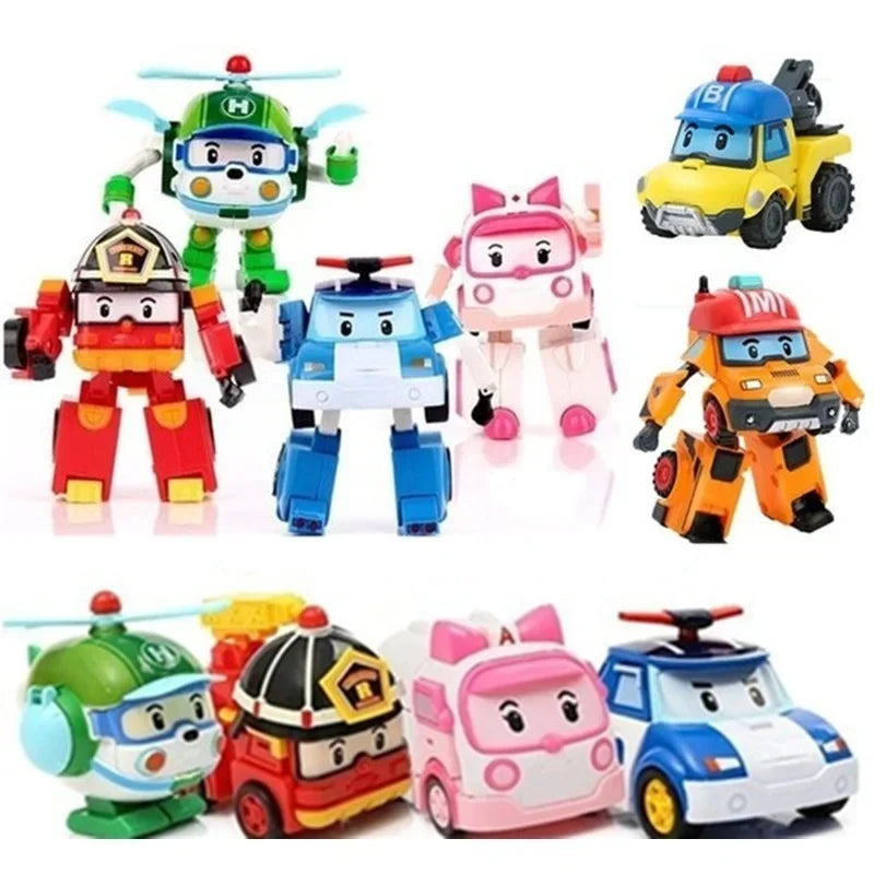 Robocar Anime Figure Model Robot Poli  adaptable Cars One - ToylandEU