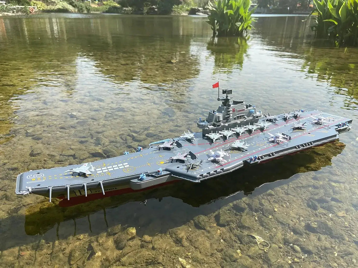 1:275 Scale 31 Inch Large Remote Controlled Warship Battleship Rc Ship On Lakes Pools Rivers Exhibits Models For Kids Boys A - ToylandEU
