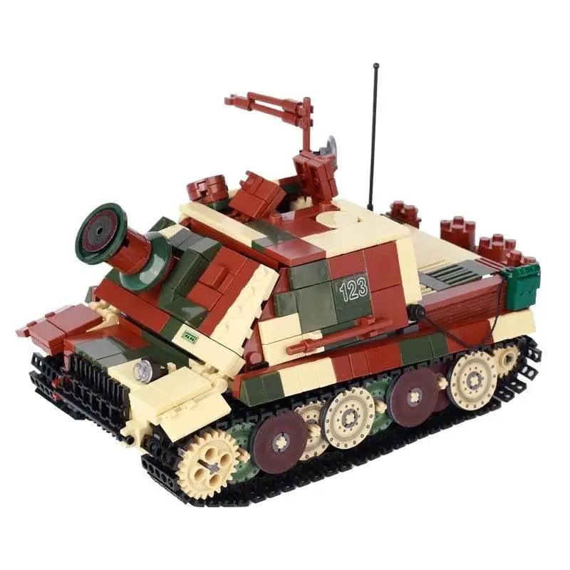 MOC Military Main Battle Tank Building Blocks WW2 Vehicle Gift Building Bricks MOC - ToylandEU