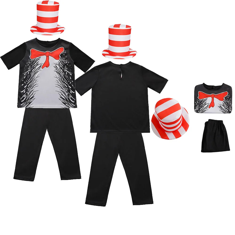 Anime Cat Cosplay Costume Set for Kids - Perfect for Halloween & Fun