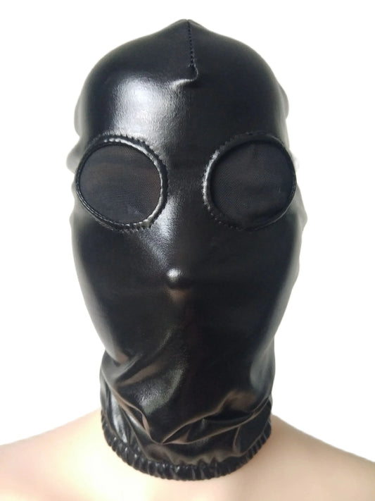 Metallic Black Halloween Masks for Kids - Unisex Cosplay Accessories