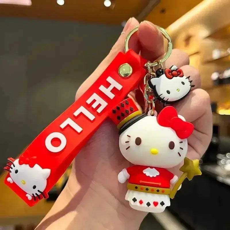 Sanrio Hello Kitty Key Chains, Kawaii Anime Cartoon Cinnamoroll Car Keychains Backpack Ornaments - CLOUDANIMESTUDIO