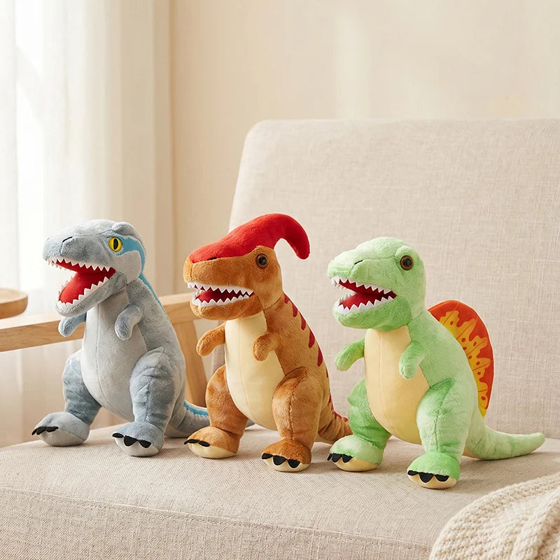 Kawaii Dinosaur Plush Toy Set for Home Decor and Gifting