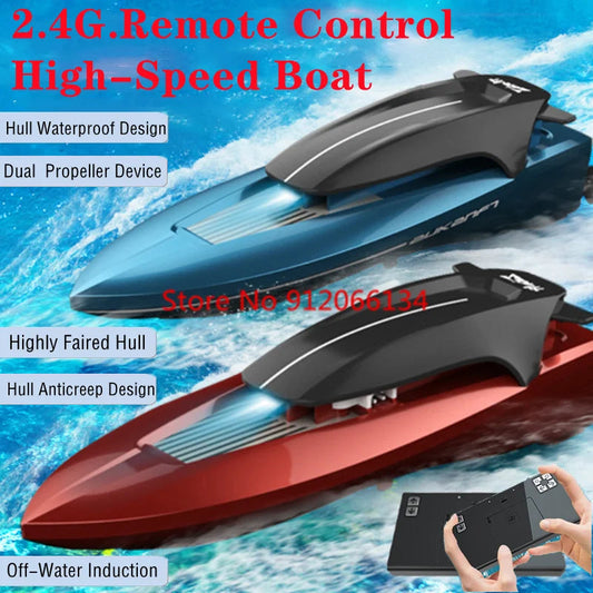 Mini Remote Control Speedboat for Multi-Player Competition with 2.4G Waterproof Technology - ToylandEU