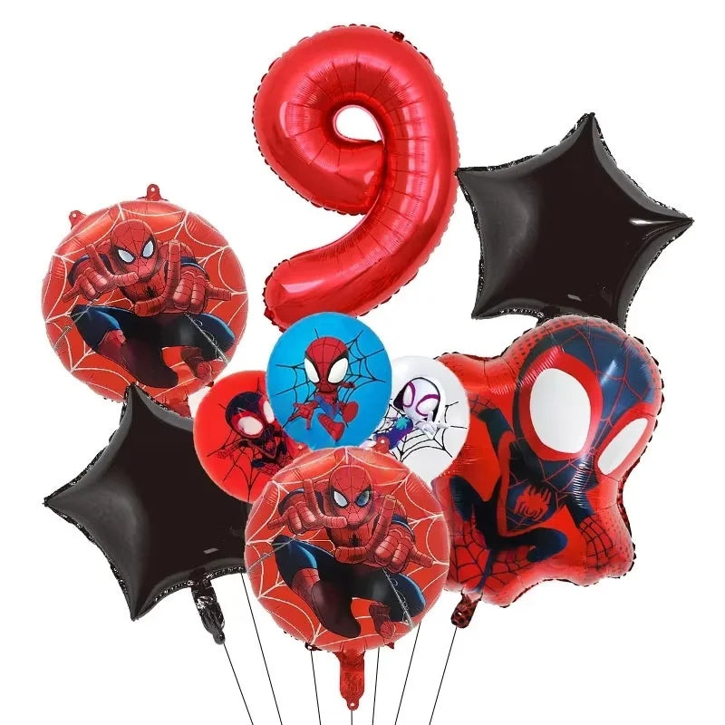 Spider Hero Tableware Kit | Birthday Party Supplies | Plates Cups Tablecloth