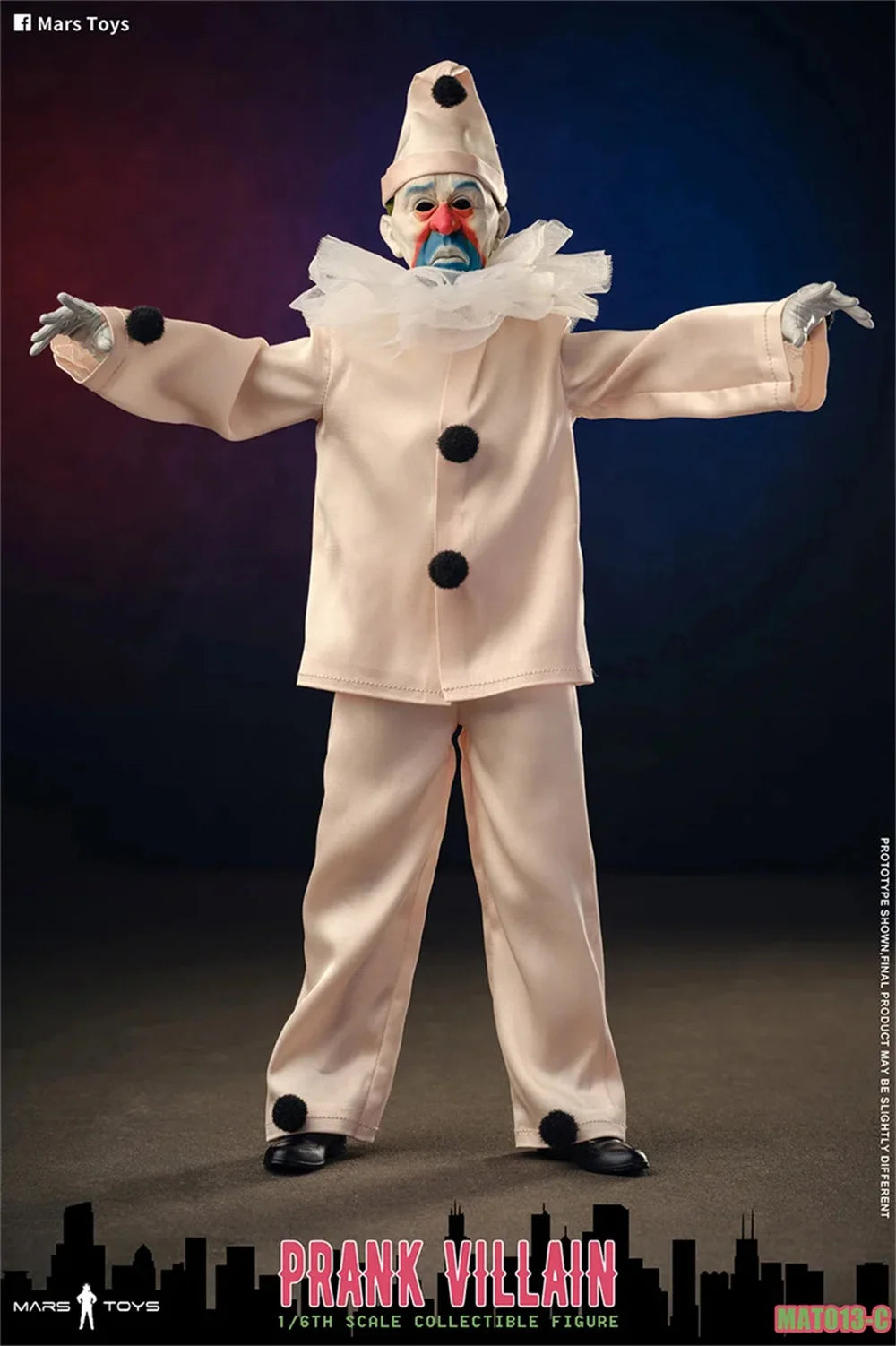 1/6 Scale Action Figure Set | Pink Clown Prank Villain | Full Set | 12 Inch