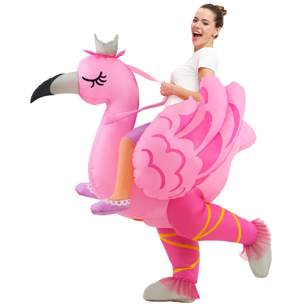 Inflatable Dinosaur Costume | Unisex Fit | Air Blown | Adult Youth Party Suit