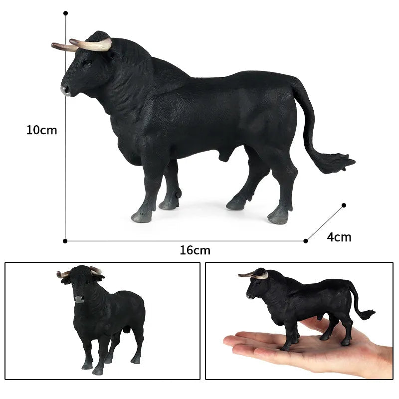 Lifelike Cattle Figurine High Quality Solid Plastic Farm Animals Model - ToylandEU