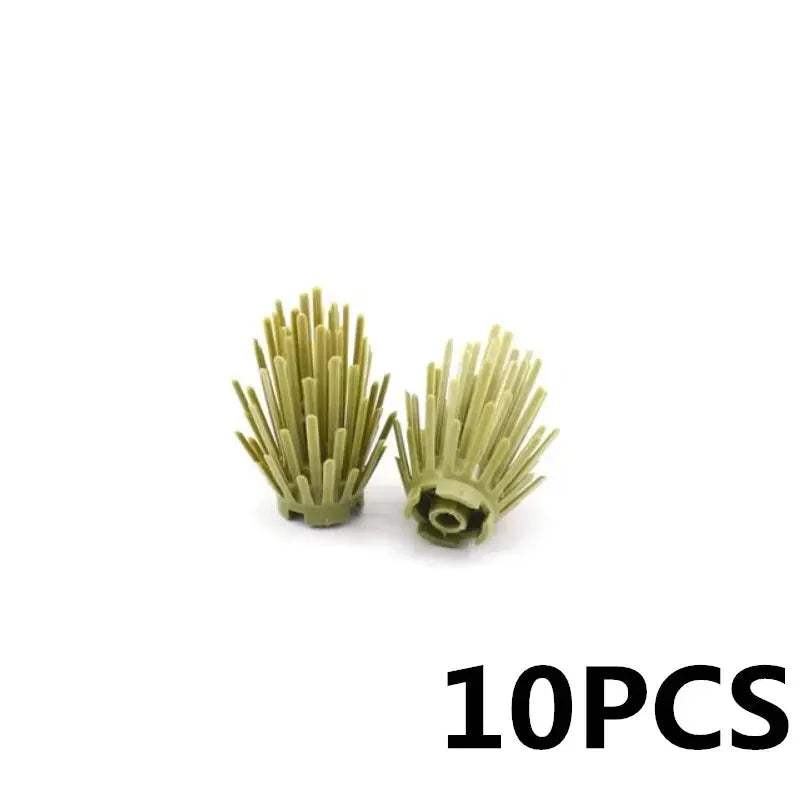 MOC City Plant Building Blocks Accessories Flower Leaves Prickly Shrubs Pine Green Grass Clover Orange Tree Mini DIY Toys F026 - ToylandEU