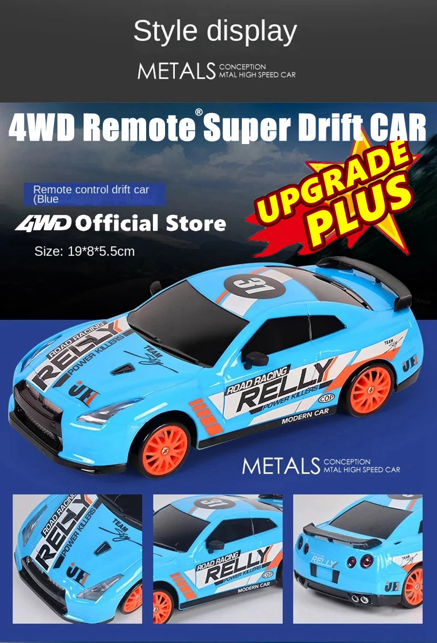 RC 4WD Remote Control Drift Car GTRPRO AE86PRO 1:24 Scale 4x4 Racing Truck - Perfect Gift for Kids and Adults