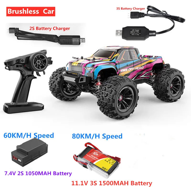 Brushless RC Car 1:16 Scale Off Road 80kmh Racing Edition