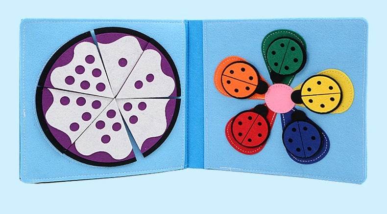 Educational Sensory Toy Montessori Busy Board Felt Book - ToylandEU