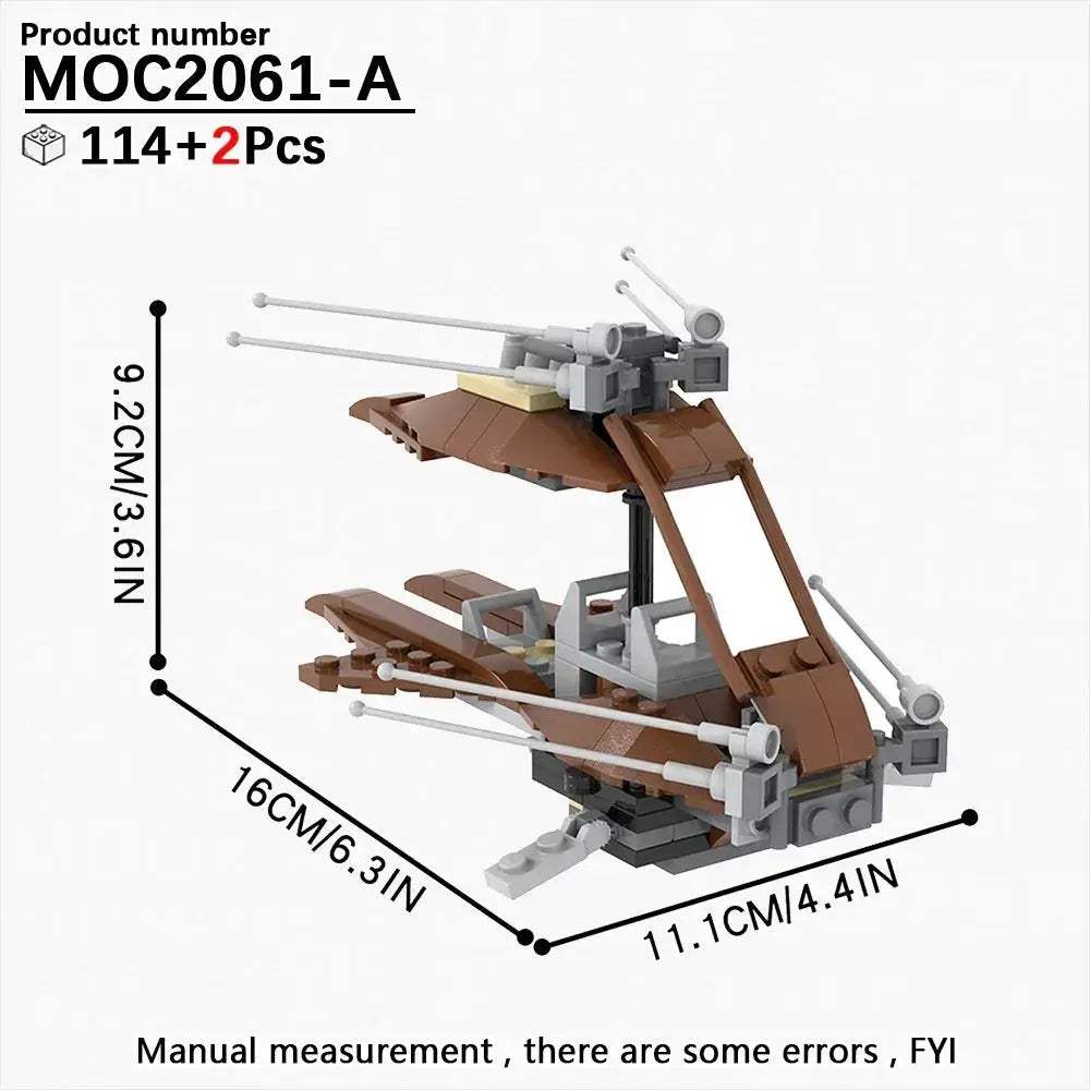 Space Wars Fighter Building Blocks Set For Realistic Dioramas - ToylandEU