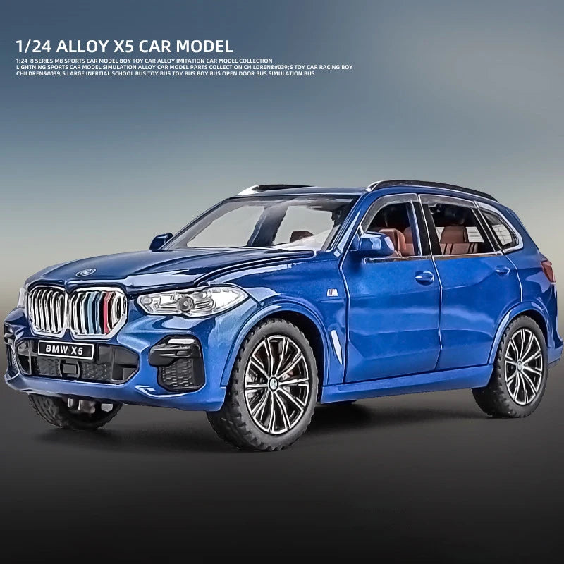 1:24 Scale X5 SUV Diecast Alloy Car Model with Sound - Toy Vehicle - ToylandEU