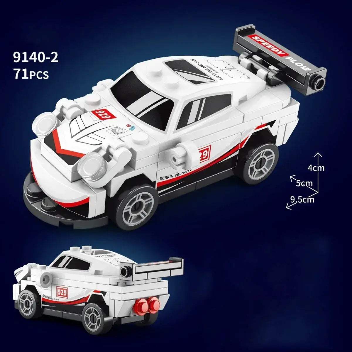 MOC Racing Car Lego Compatible Building Blocks Set For Kids - ToylandEU