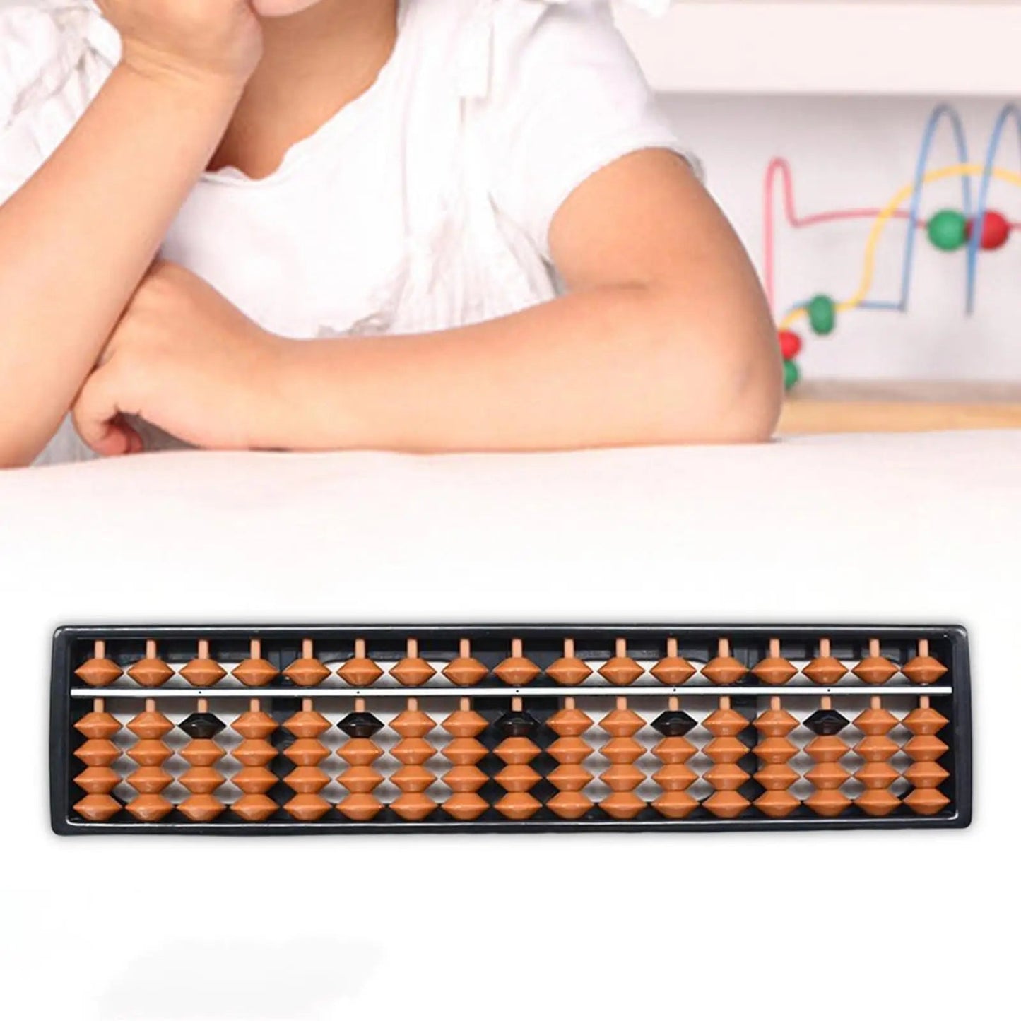 Professional Wooden Abacus with 17 Digits - Educational Counting Tool - ToylandEU