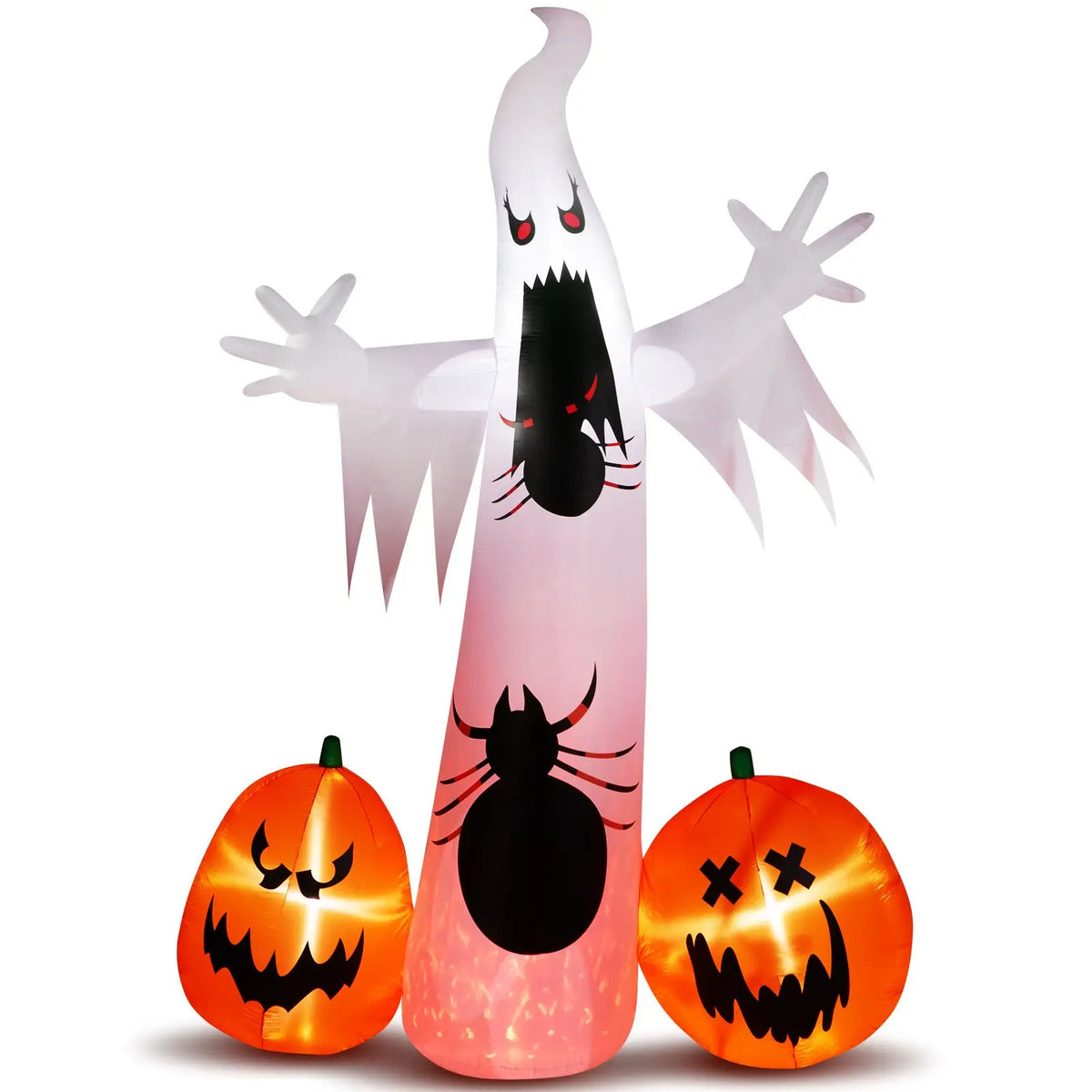 Halloween Yard Inflatables | 11.8 Ft Height | Ghost Spider Set | Lawn Decor