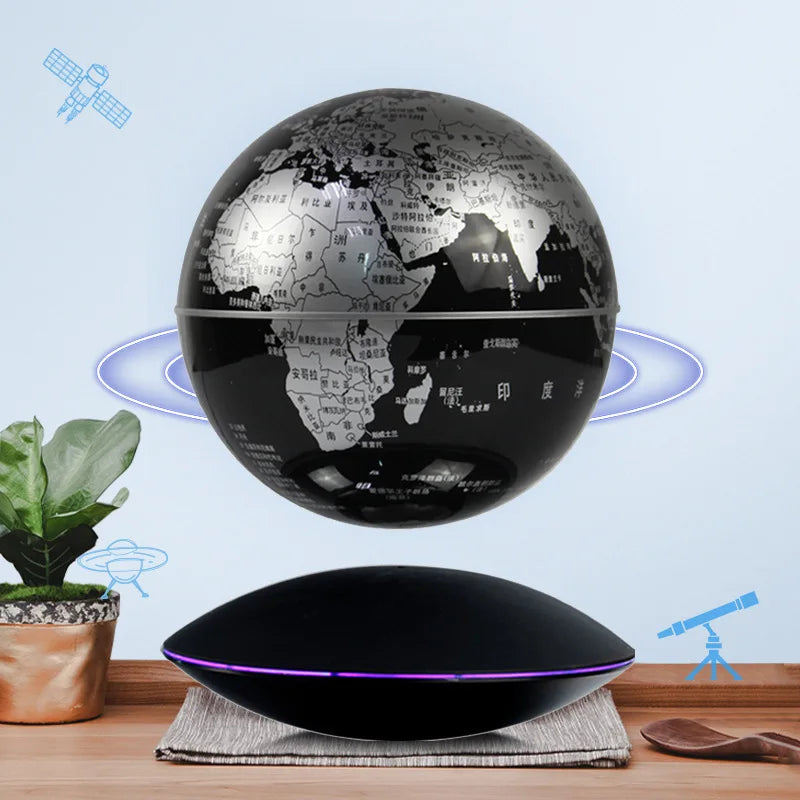 Levitating 6-inch Illuminated Magnetic Globe Rotation Display - ToylandEU