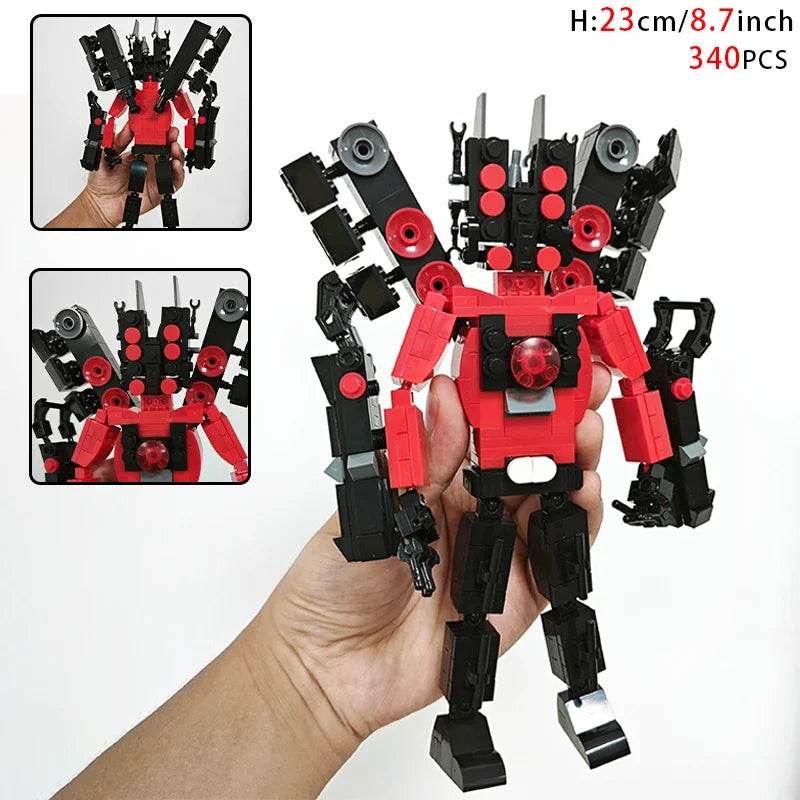 MOC Skibidi Figures Toilet Man Titan Clock King Blocks Set Building Bricks MOC - ToylandEU