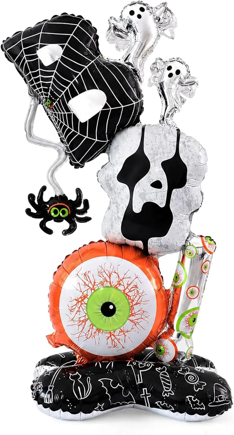 Halloween Balloons | Self Standing Giant | Latex BOO Design | 3.8 Foot
