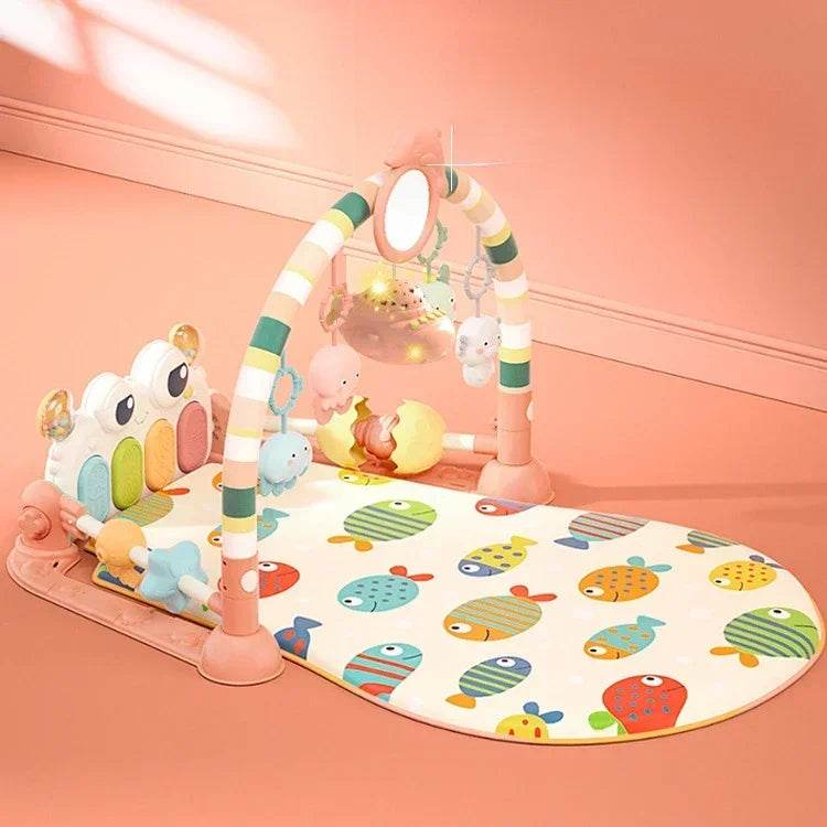 Baby Music Rack Play Mat Puzzle Carpet with Piano Keyboard Infant Playmat Gym Crawling Activity Rug Toys for 0-12 Months Gifts - ToylandEU