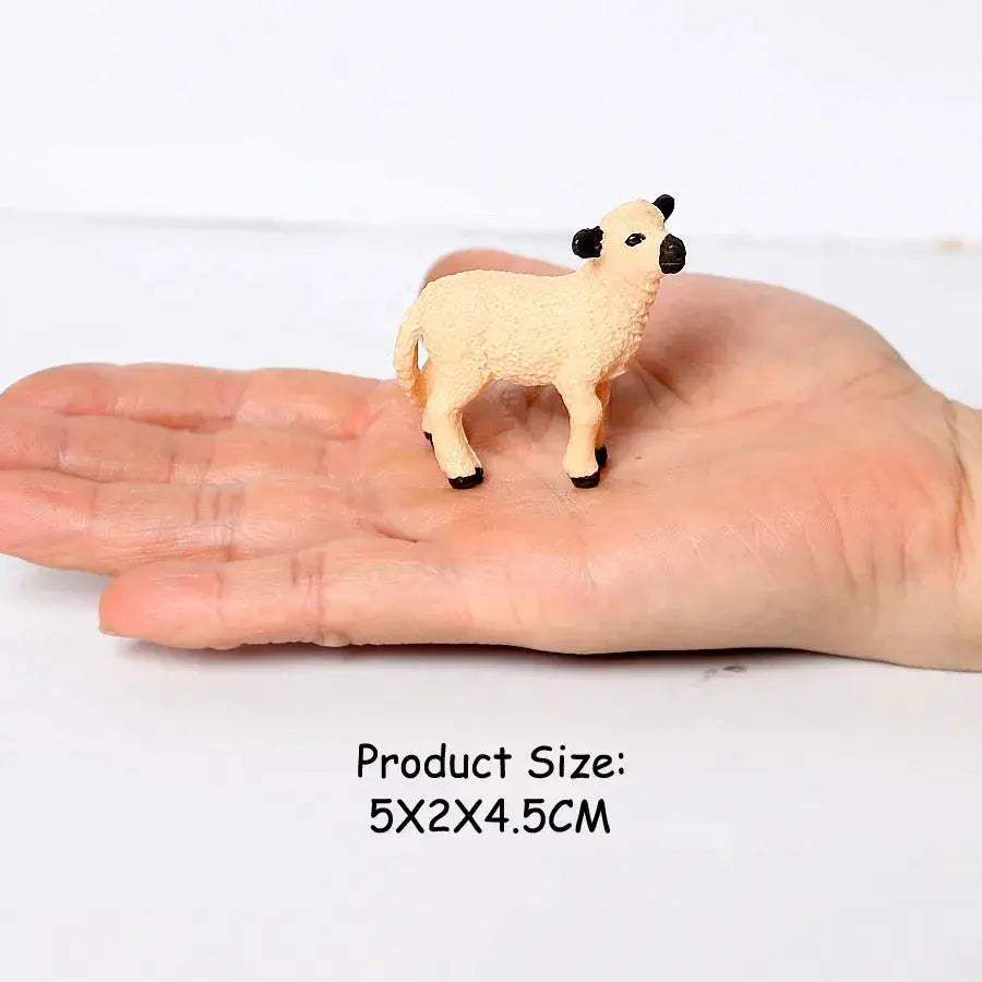 Realistic Farm Animal Figures Set Sheep Goat Antelope Models - ToylandEU