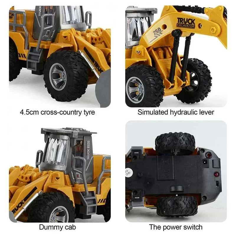 RC Cars Children Toys for Boys Remote Control Car Kids Toy Excavator - ToylandEU