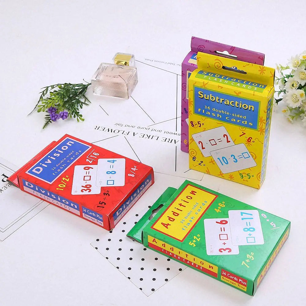 Kids Math Learning Cards Mathematics Card Multiplication Division - ToylandEU