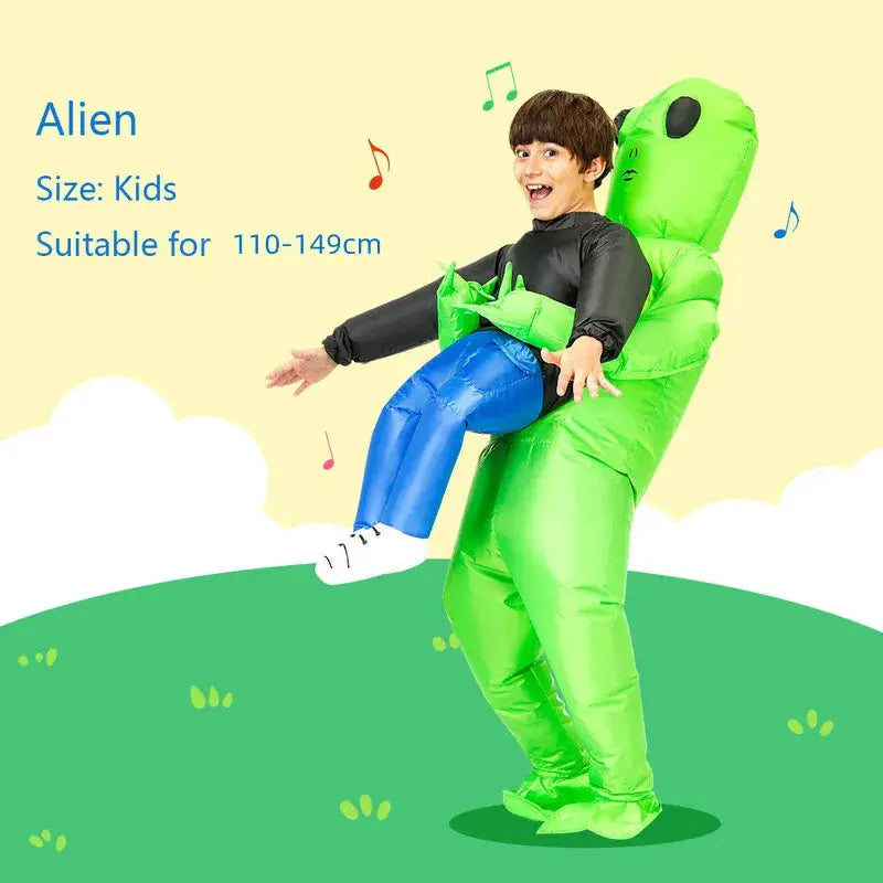ET-Aliens Inflatable Costume Scary Monster Cosplay For Adult Kids Thanksgiving Christmas Party Festival Stage Children Clothing - ToylandEU
