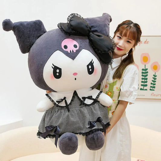 Big Size Kuromi Melody Cinnamoroll Plush Toys Pillow Anime Stuffed - ToylandEU