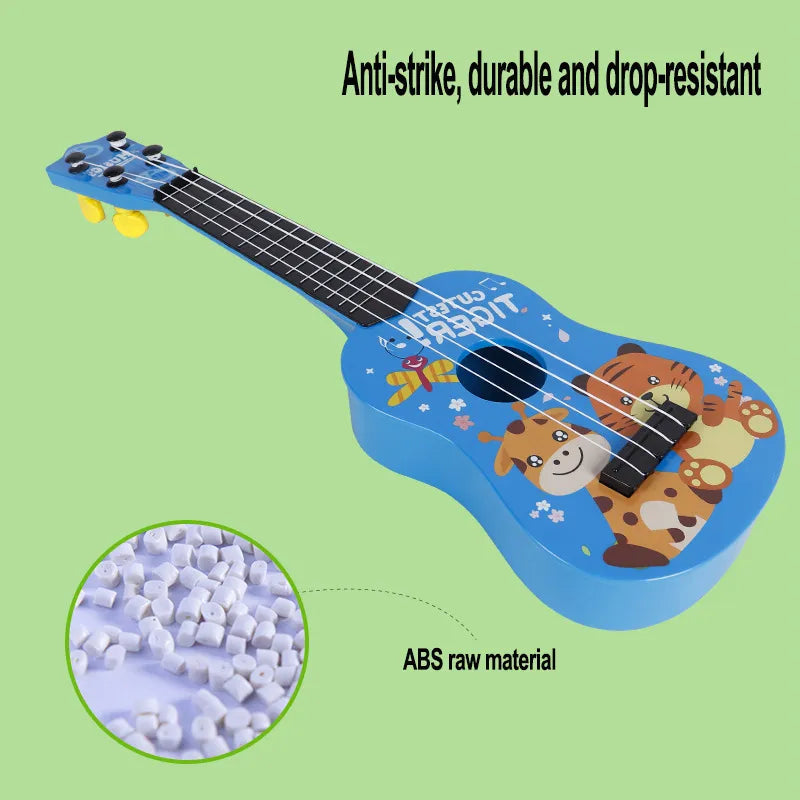 Children Ukulele Musical Toys 4 Strings Small Guitar Montessori - ToylandEU