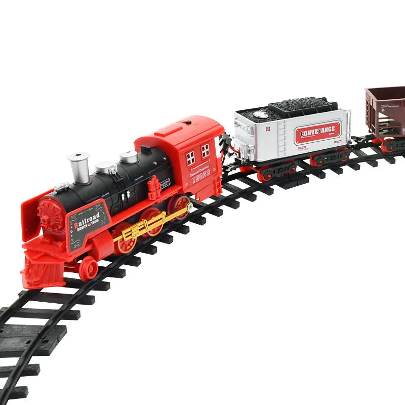 2023 Rechargeable Electric Steam Train Set with Remote Control for Children