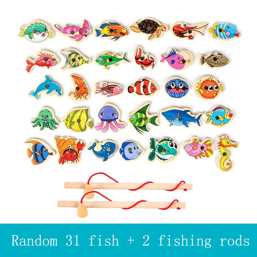 Wooden Magnetic Fishing Toys for Baby Marine Life Discovery ToylandEU.com Toyland EU